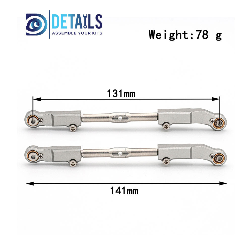 Hobby Details Aluminum Rear Steering Rod for Team Corally Kronos XP 6S XTR 1/8 RC Car Upgrades Parts