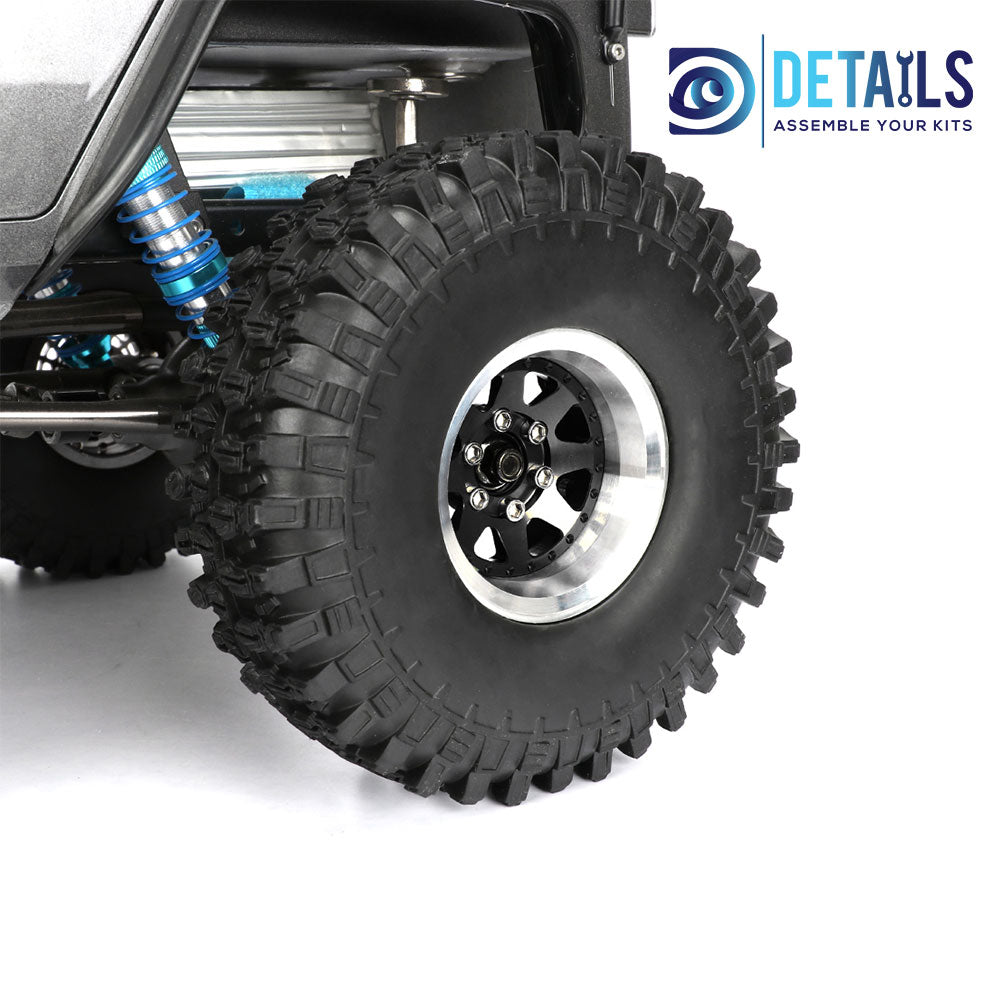 Offset -10mm Aluminum 1.9" Beadlock Wheel Rim for 1/10 RC Crawler SCX10 Pro TRX4 VS4-10 Gen8 TRX6 CAPRA  A