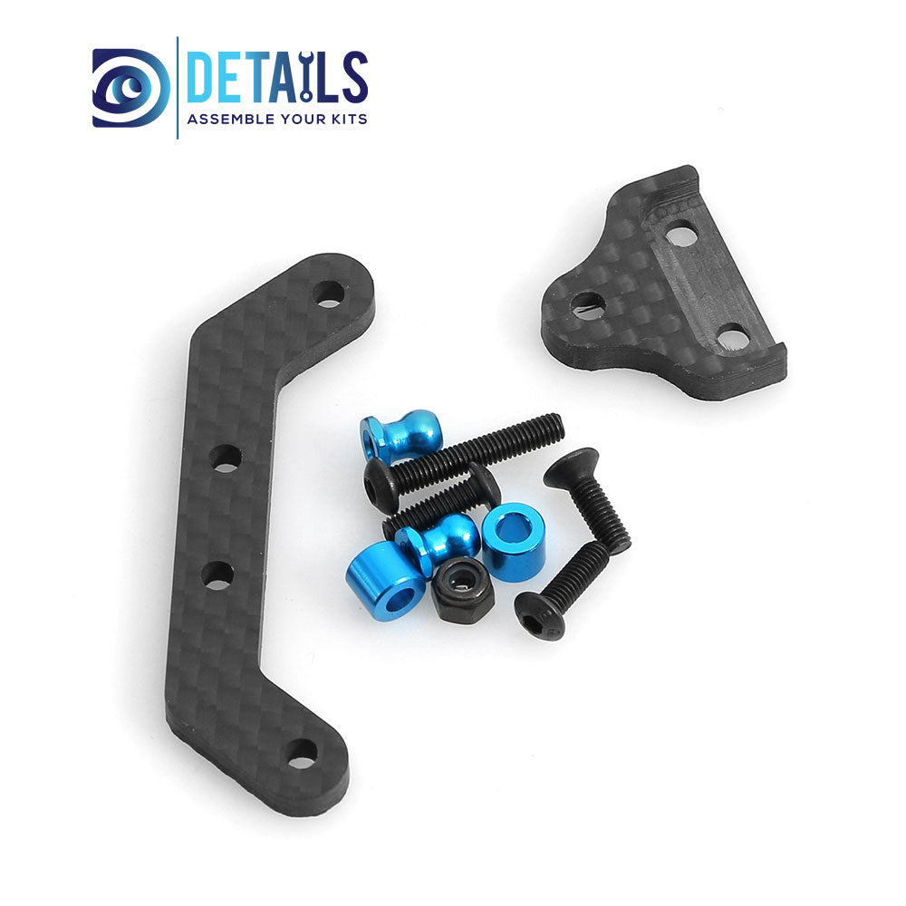 Carbon Fiber Rear Wave Box Fixing Bracket For 1/10 Tamiya XV01 RC Upgrades Car Replacement Parts