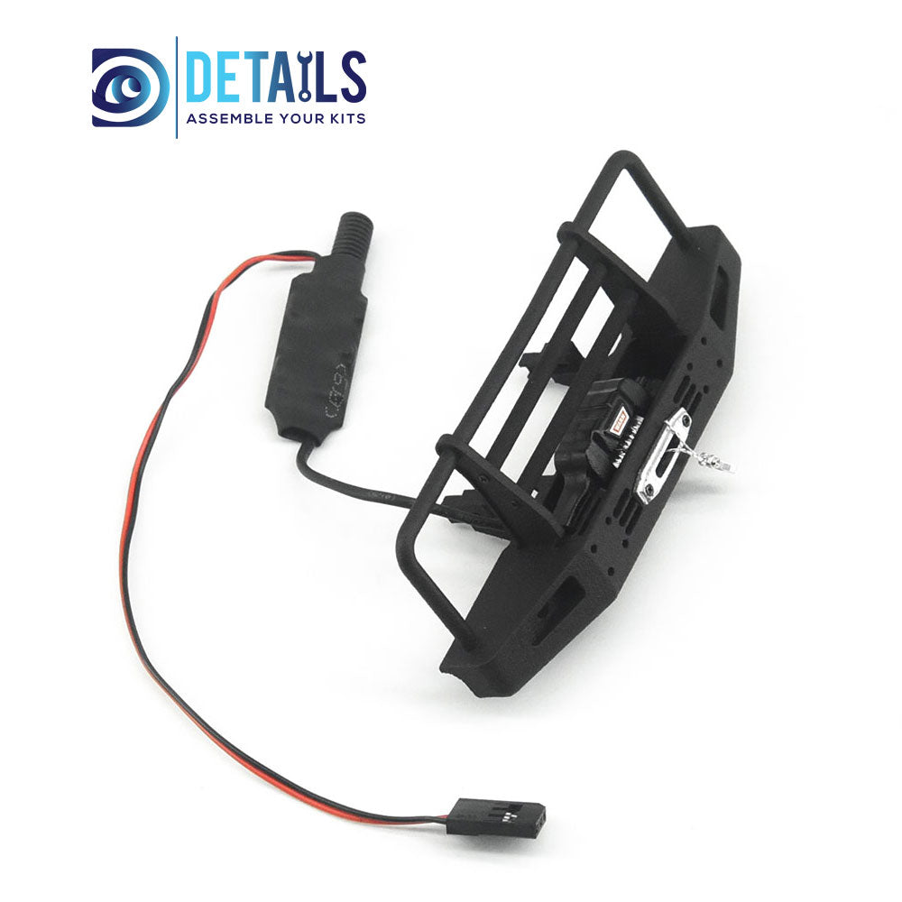 3D printing Front Bumper with Winch and Remote Controller for TRX4M 1/18 Land Rover Defender