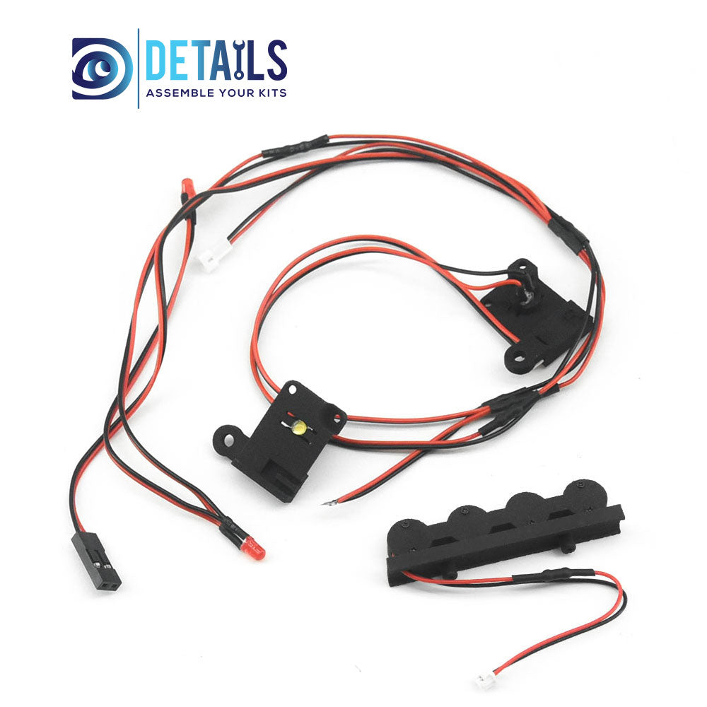 Hobby Details Front Rear Tail LED Light Set for TRX4M 1/18 Chevrolet K10