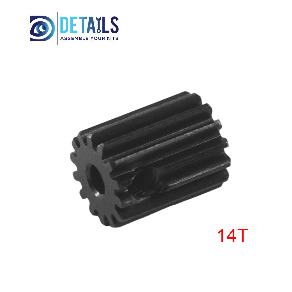 #45 Steel M0.5 Motor Pinions Chromium Gear-Black 2.3mm shaft M3 Screw Hole with Screw For Arrma 1/18 RC Car 1pcs 13T 14T 15T 16T 17T 18T 19T 20T 21T 22T