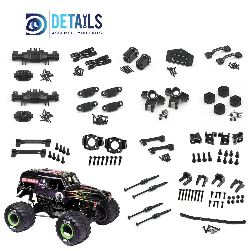 Aluminum and steel set For Losi LMT MINI 1/18 4WD Solid Axle Monster