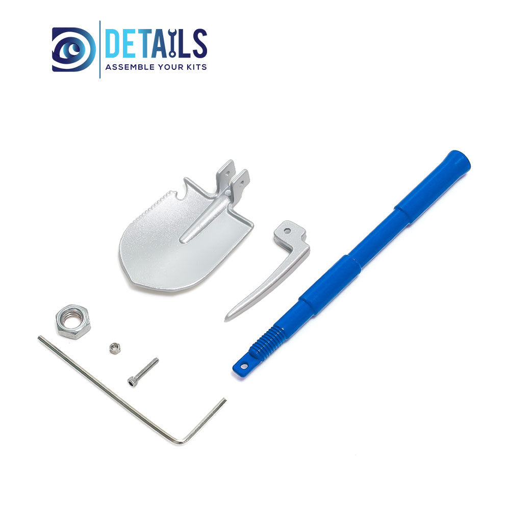 Hobby Details Model Shovel for RC Crawler A:Blue B:Red C:Black D:Yellow E:Green