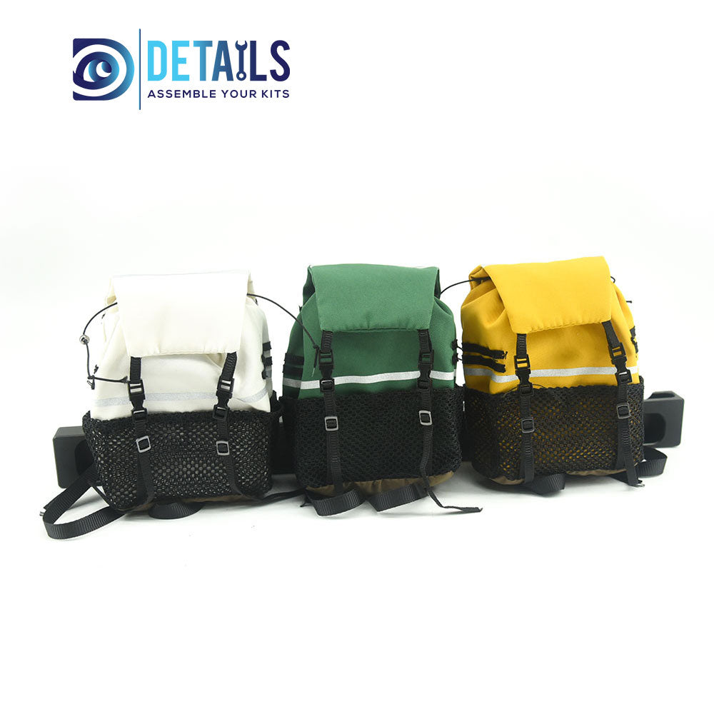 Hobby Details 1/10 Scale Piece Backpack Storage Bag Decoration for SCX10 TRX4 RC Crawler Car