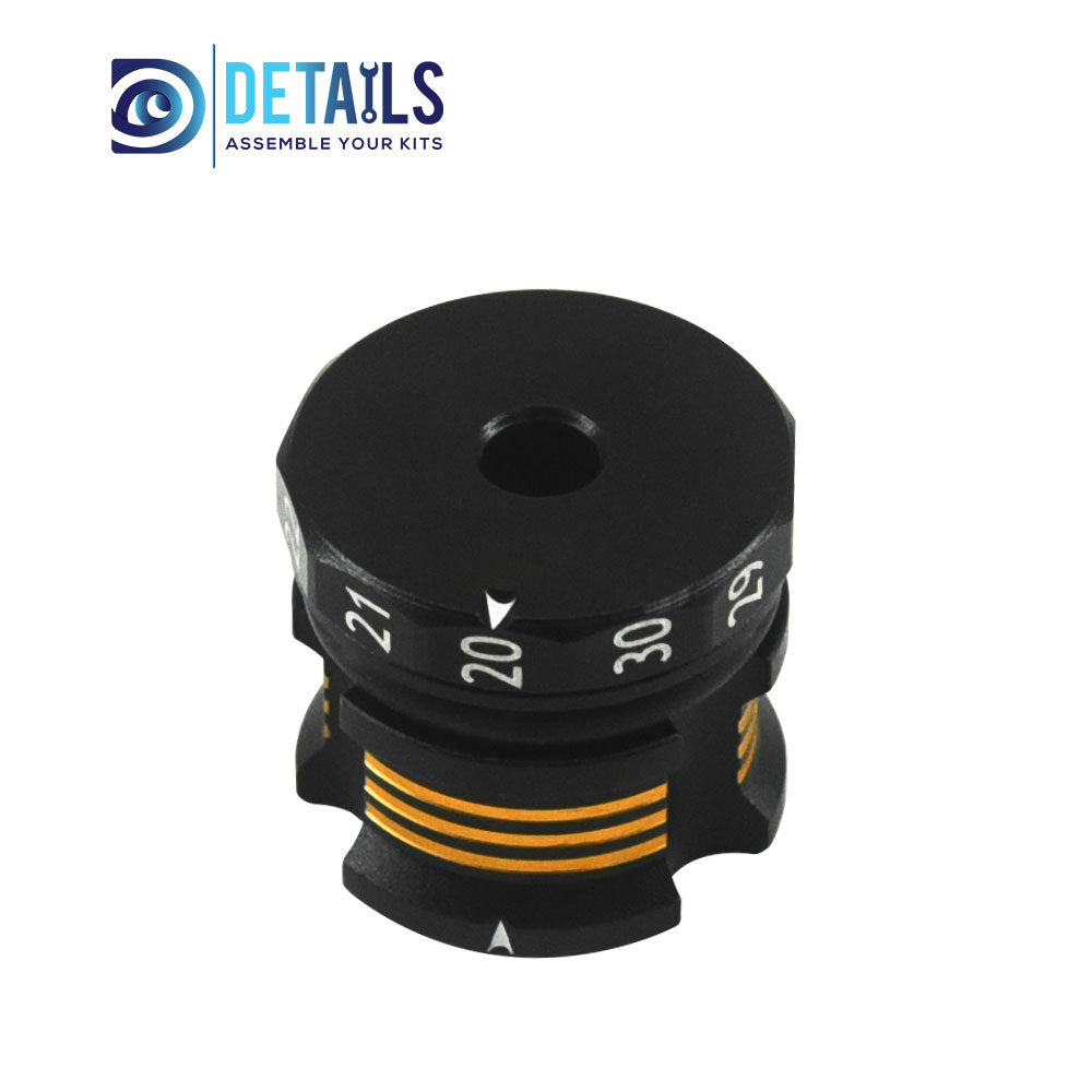 Hobby Details Adjustable Ride Height Gauge 20-30mm A：Black silver B：Black gold