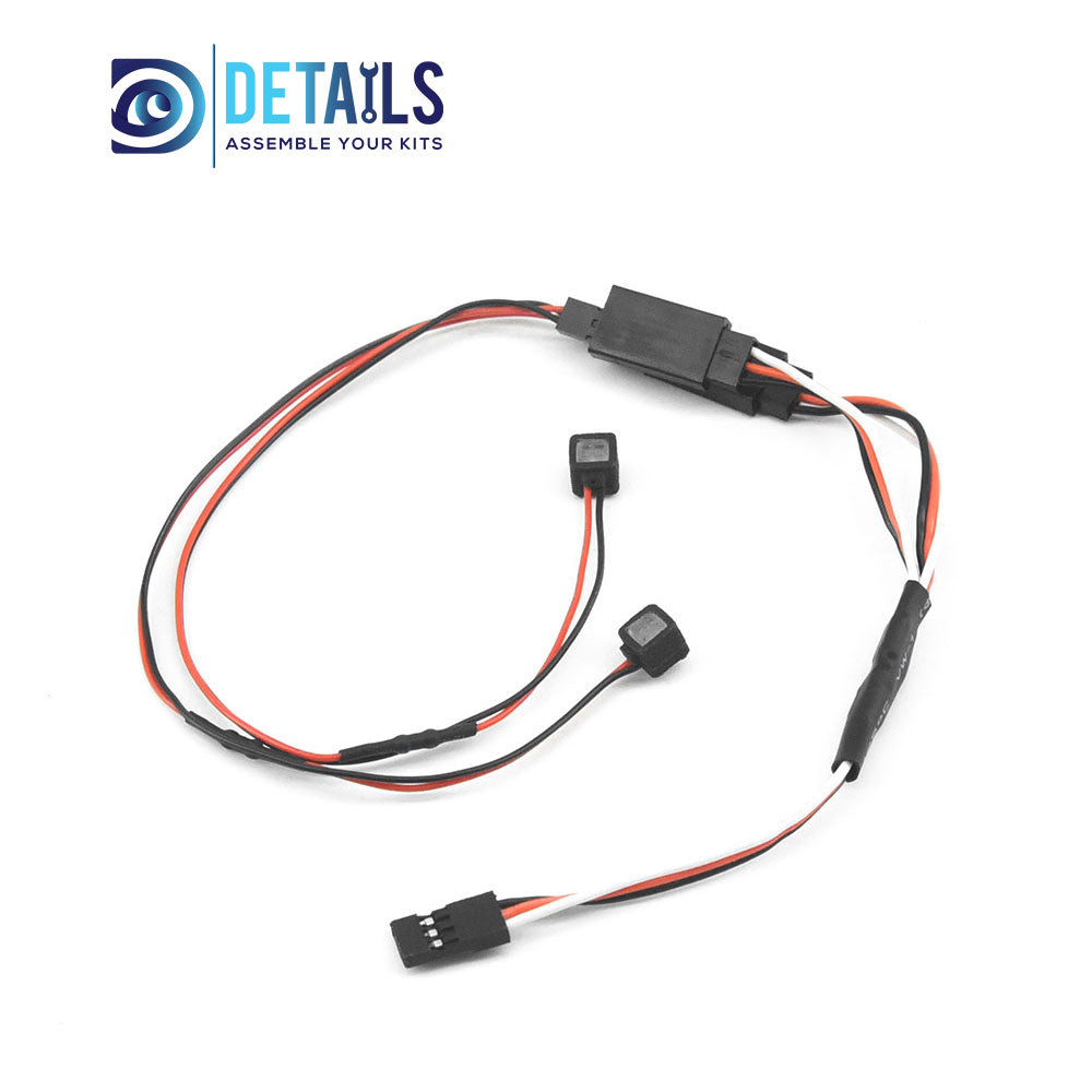 Hobby Details LED RC lights Square Lamp 2 lamp for 1/18 TRX4M car