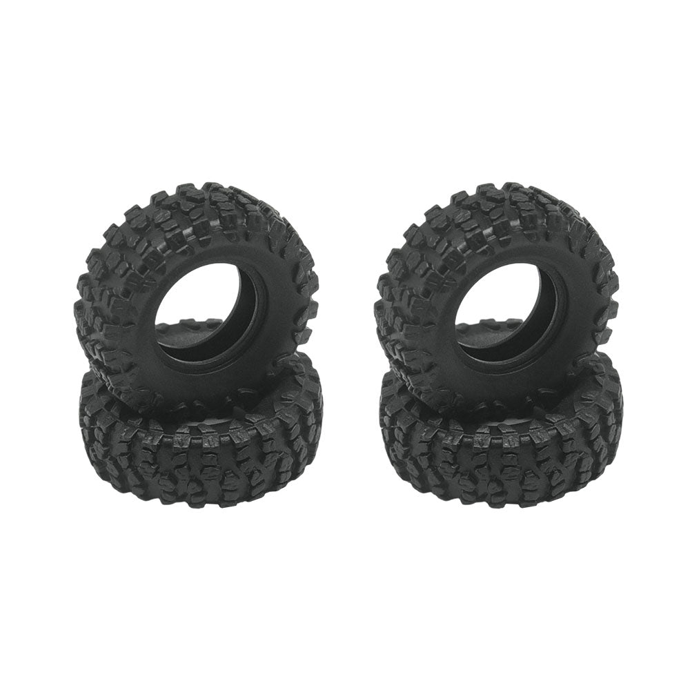 Hobby Details Brass 0.7" Wheel Offset Wheel and 0.7‘’ Wheel Tire with Foam for SCX30 Cars Upgrade Parts 4pcs/Set
