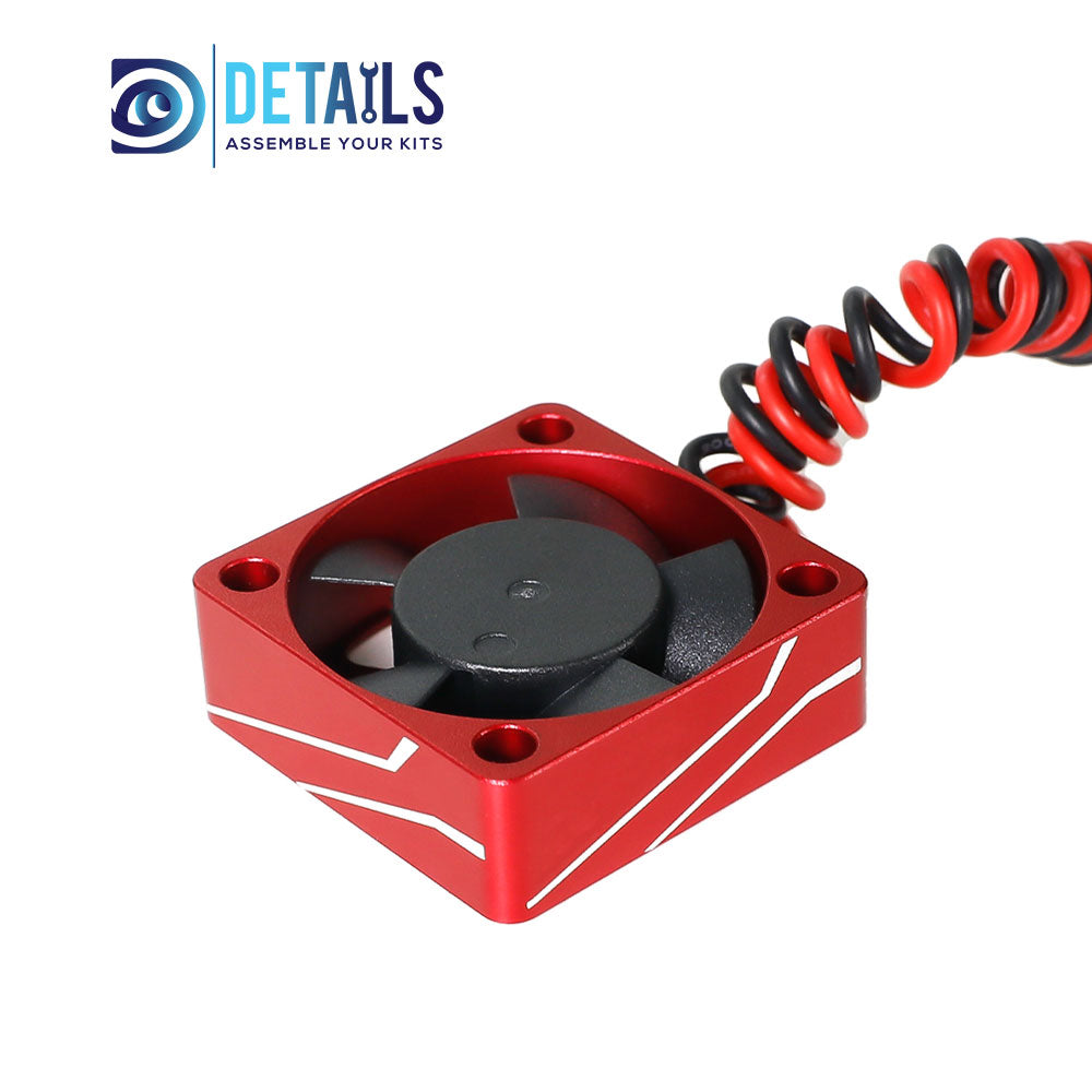 Aluminium 30x30 Fan for ESC and Motor 28000RPM Input Voltage: 4.8-8.4V Input Current: 1.5A 30*30*10mm Mount Holes: 24*24mm