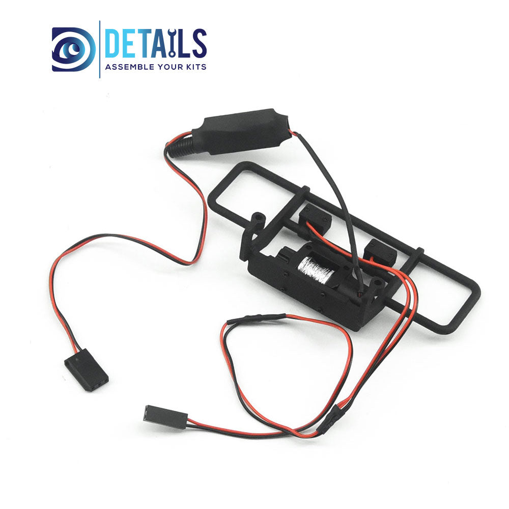 3D printing Front Bumper with Winch and Remote Controller for TRX4M 1/18 Ford F150 Chevrolet K10