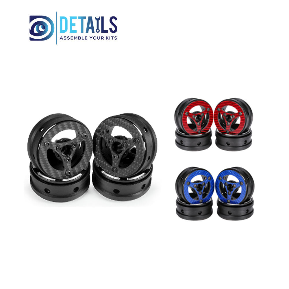 1.9'' Light Weight Carbon Fibre Wheels 4pcs/set C Style