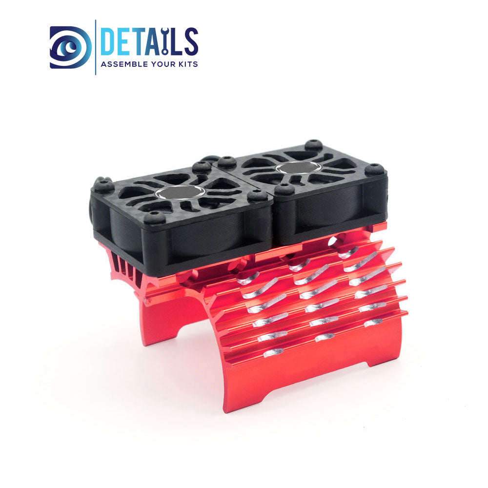Hobby Details 40/42mm RC Car Twins Motor Cooling Fan with Heatsink 27000RPM