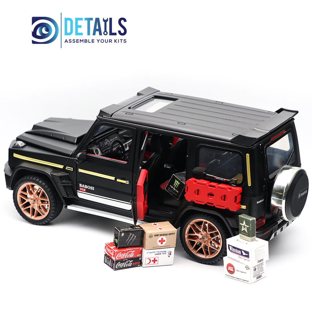 Plastic Mini 1/18 Scale Oil Box for 1/18 Car 1pc (45.2x17.8x7.6mm)