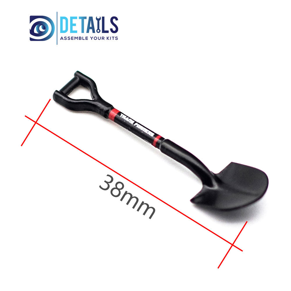 1/18 Scale Metal Shovel Decoration for RC Crawler 38mm Length