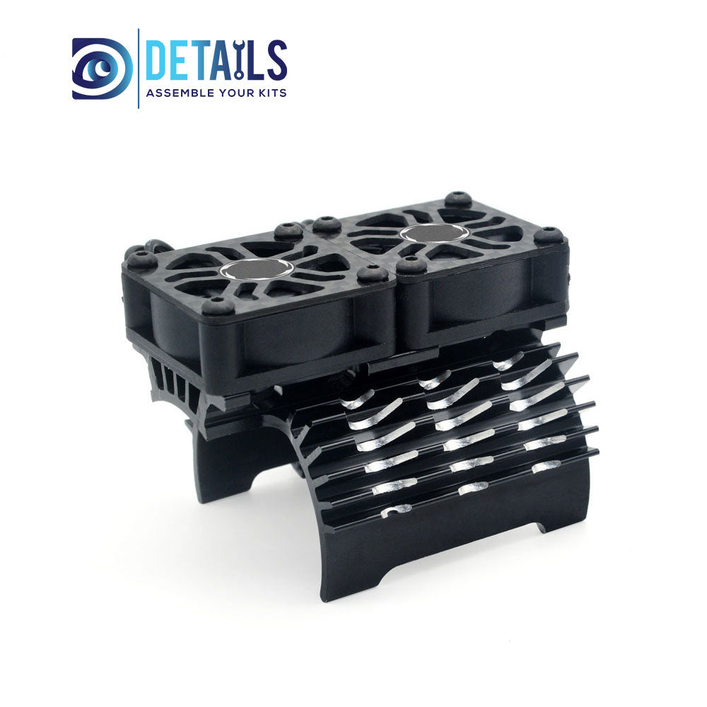 Hobby Details 40/42mm RC Car Twins Motor Cooling Fan with Heatsink 27000RPM
