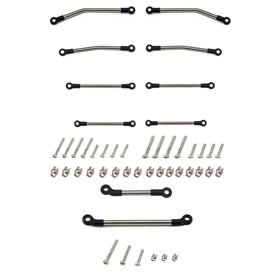 Hobbydetails SCX30 stainless steel ball links Full Set
