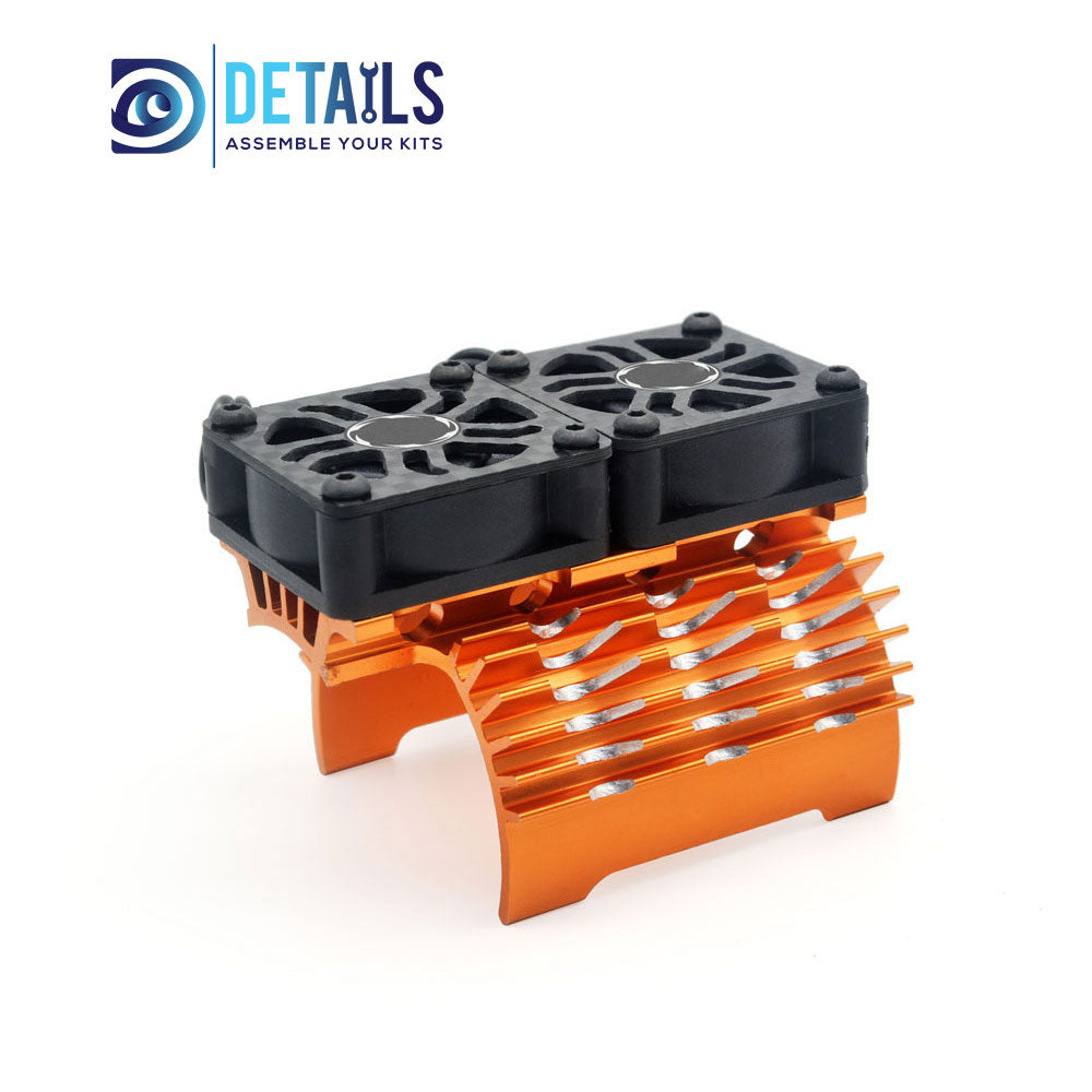 Hobby Details 40/42mm RC Car Twins Motor Cooling Fan with Heatsink 27000RPM