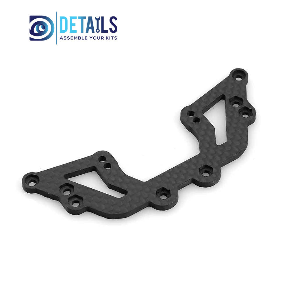 Carbon Fiber Second Floor Steering Mount Front Gearbox Mount For 1/10 TAMIYA XV01 RC Car Parts