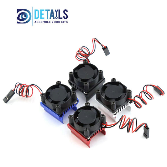 Alu Motor Cooling Fan with Heatsink for Traxxas 4M Car 25*25mm