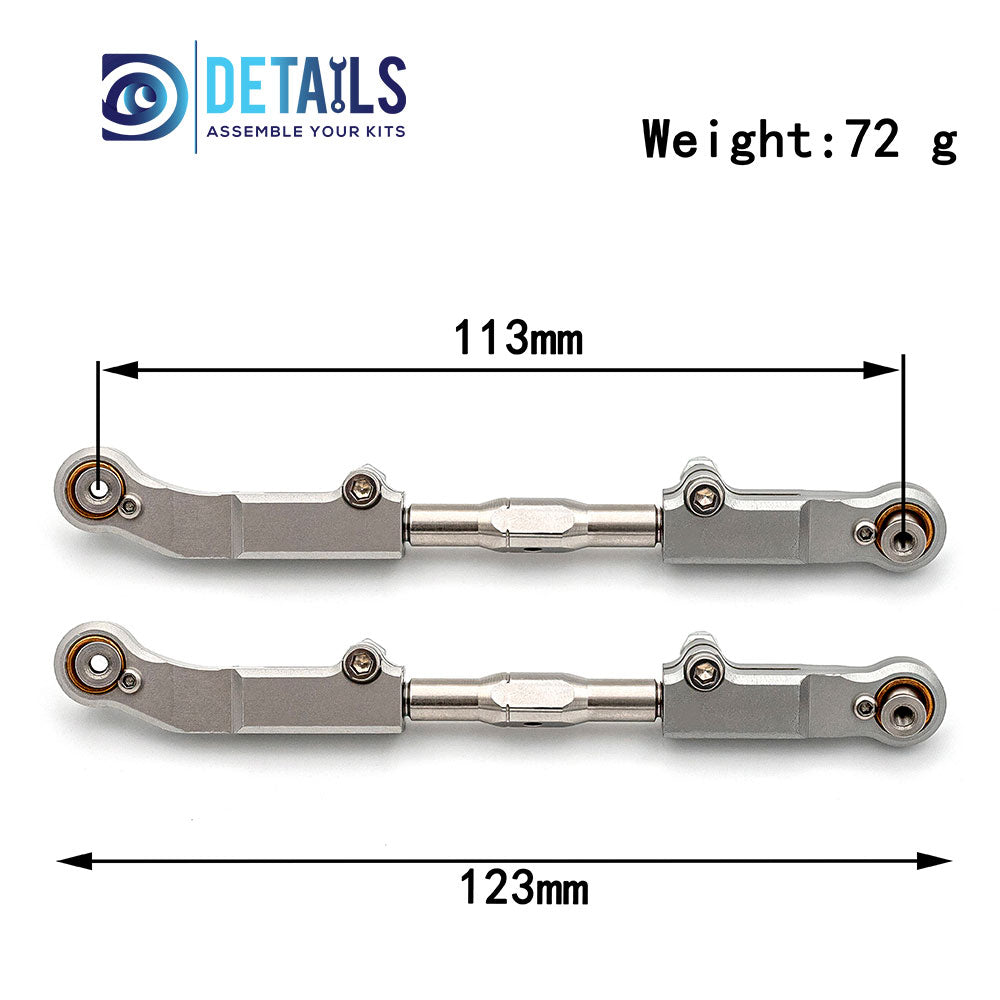 Hobby Details Aluminum Front Steering Rod for Team Corally Kronos XP 6S XTR 1/8 RC Car Upgrades Parts