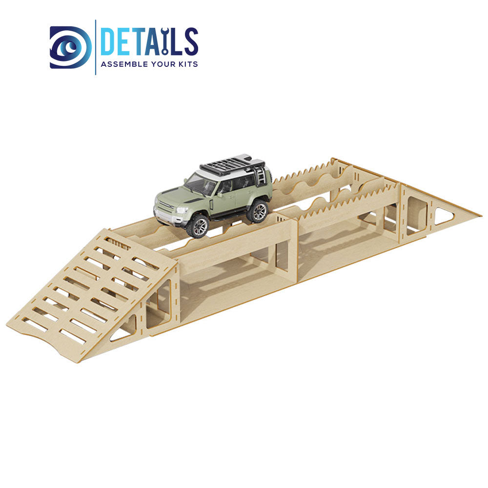 1/18 High density wood board climaing car props