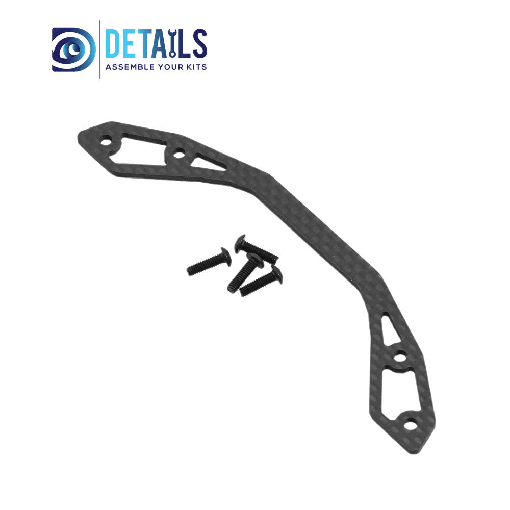 Carbon Fiber Bumper Bracket For 1/10 TAMIYA XV01 XV-01 RC Car Upgrades Parts Accessories