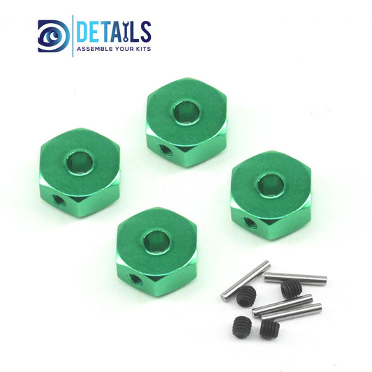 Aluminum 12X5mm Wheel Hex For Losi LMT MINI 1/18 4WD Solid Axle Monster