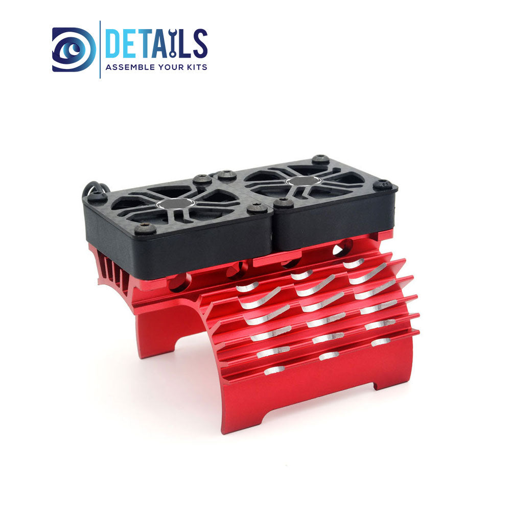 Hobby Details 55/56/58mm RC Car Twins Motor Cooling Fan with Heatsink 16000RPM