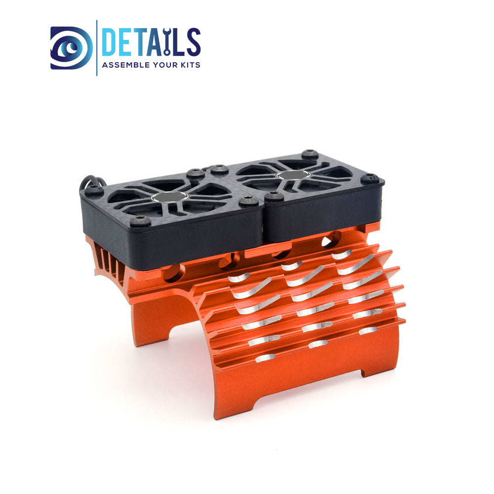Hobby Details 55/56/58mm RC Car Twins Motor Cooling Fan with Heatsink 16000RPM