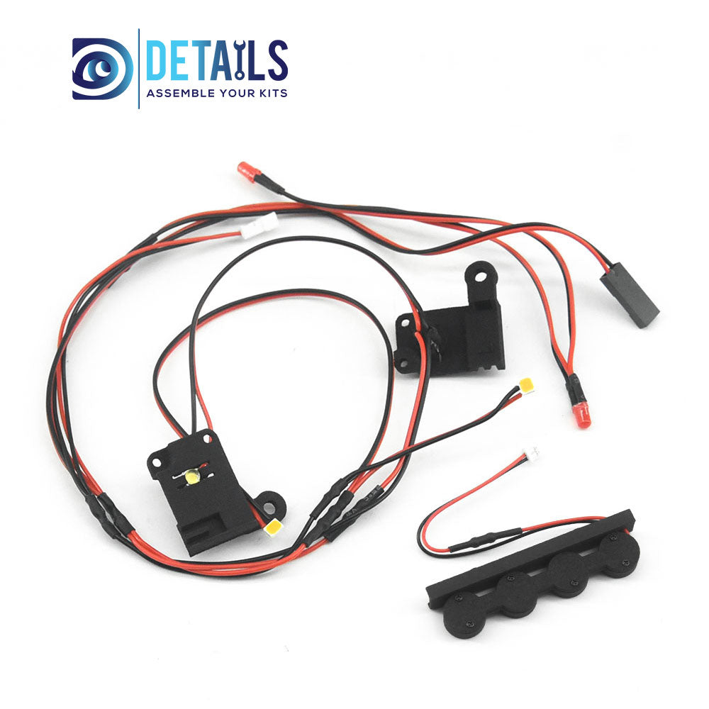 Hobby Details Front Rear Tail LED Light Set for TRX4M 1/18 Chevrolet K10