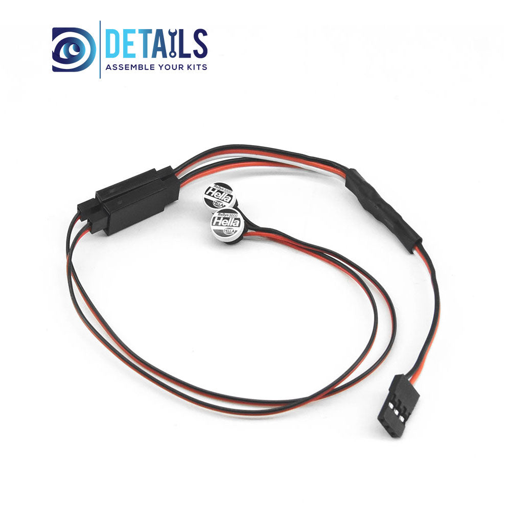 Hobby Details LED RC lights Round lamp 2 lamp for 1/18 TRX4M car