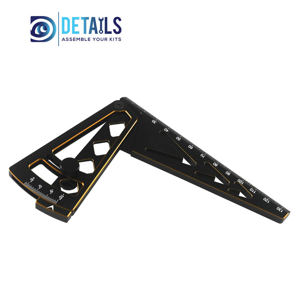 Hobby Details Quality Double Color Ride Height Gauge Rule for RC Car 18X10X2 cm A: Black Gold B: Black Red