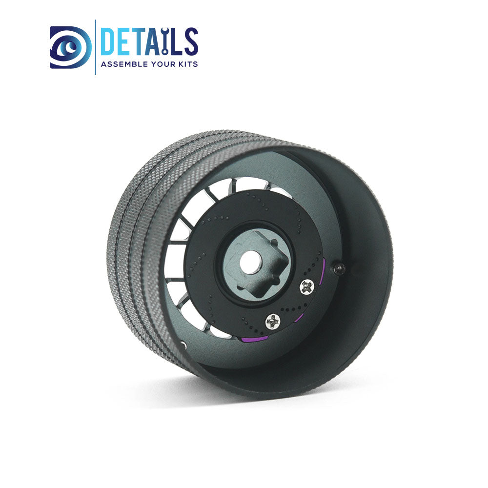 Aluminum RC Transmitter Steering Handwheel for Sanwa/ Futaba/NB4/ 7PX/X9  DTEL01037Purple