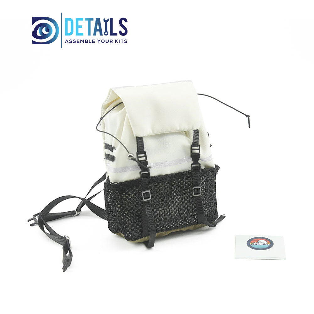 Hobby Details 1/10 Scale Piece Backpack Storage Bag Decoration for SCX10 TRX4 RC Crawler Car