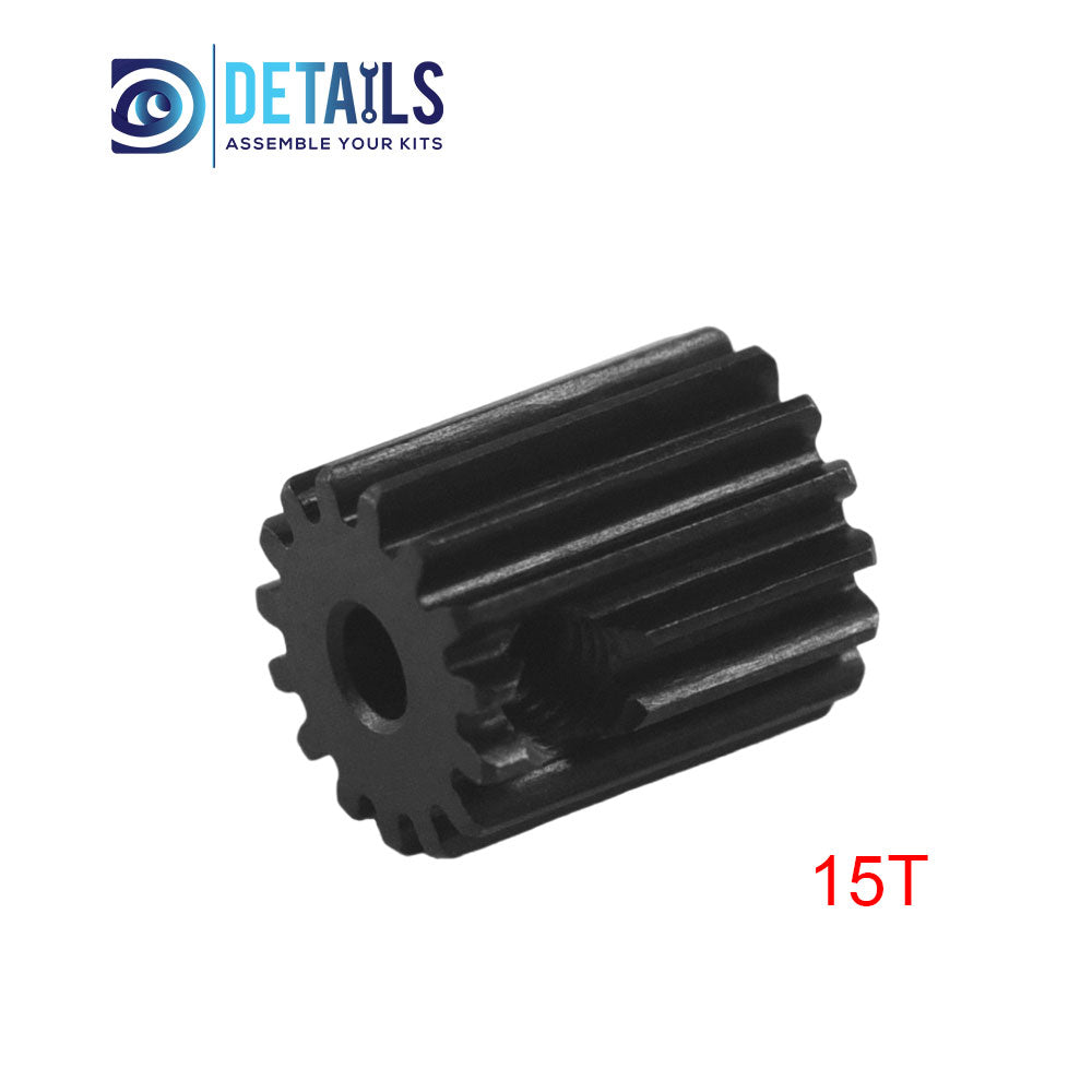 #45 Steel M0.5 Motor Pinions Chromium Gear-Black 2.3mm shaft M3 Screw Hole with Screw For Arrma 1/18 RC Car 1pcs 13T 14T 15T 16T 17T 18T 19T 20T 21T 22T