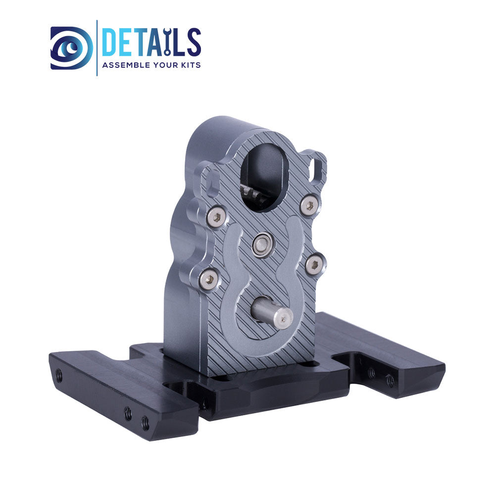 Hobby Details Aluminum CNC Vertical Gear Box High Performance Gearbox for 1/10 RC Crawler Car Upgrade Parts A:Black B:Red C:Titanium