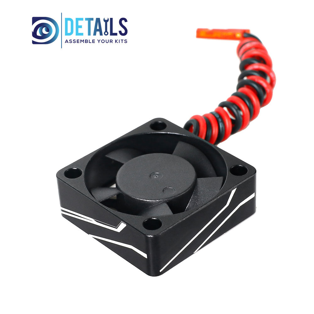 Aluminium 30x30 Fan for ESC and Motor 28000RPM Input Voltage: 4.8-8.4V Input Current: 1.5A 30*30*10mm Mount Holes: 24*24mm