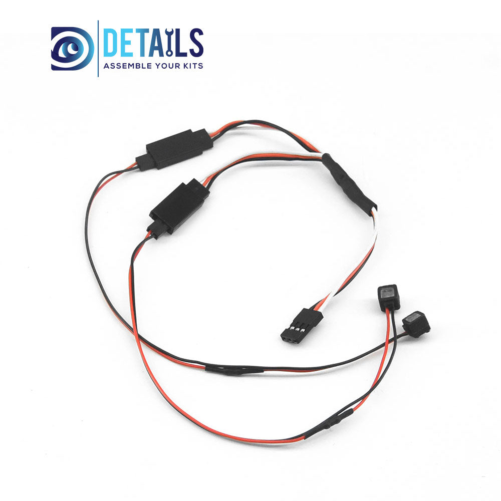 Hobby Details LED RC lights Square Lamp 2 lamp for 1/18 TRX4M car