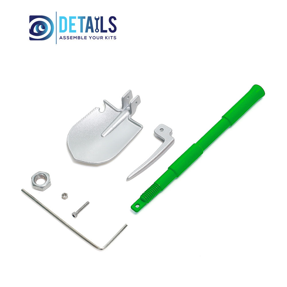 Hobby Details Model Shovel for RC Crawler A:Blue B:Red C:Black D:Yellow E:Green