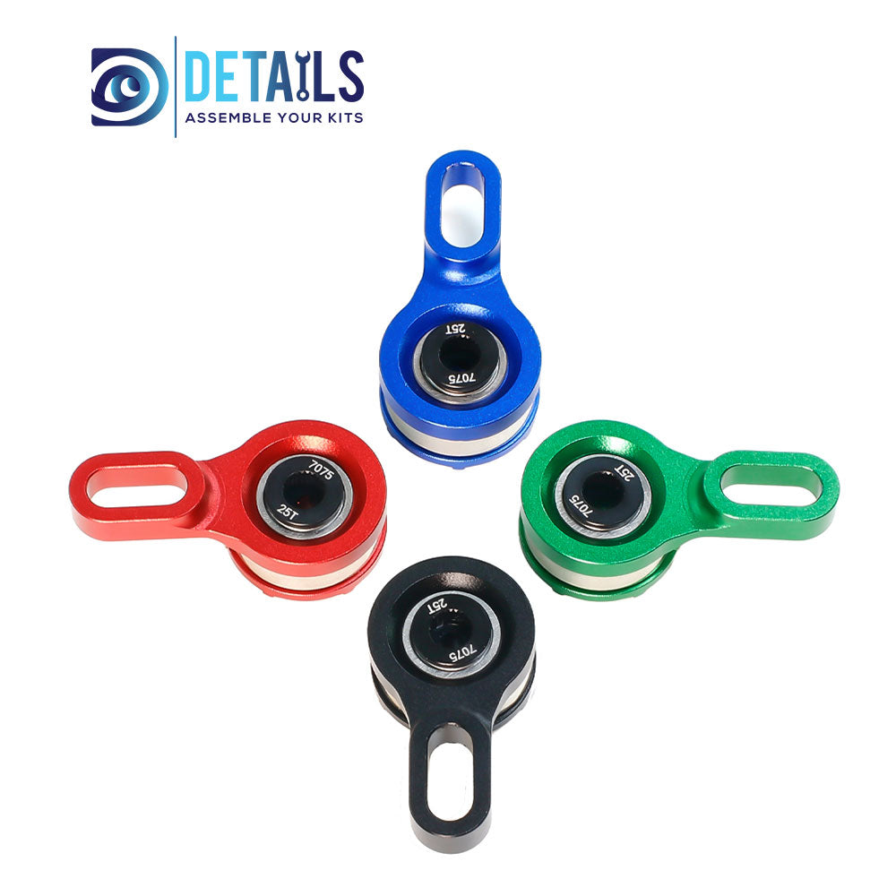 Hobby Details 7075 Aluminum  servo arm Set for LOSI 1/4 Promoto MX Motorcycle A:Red B:Black C:Blue D:Green
