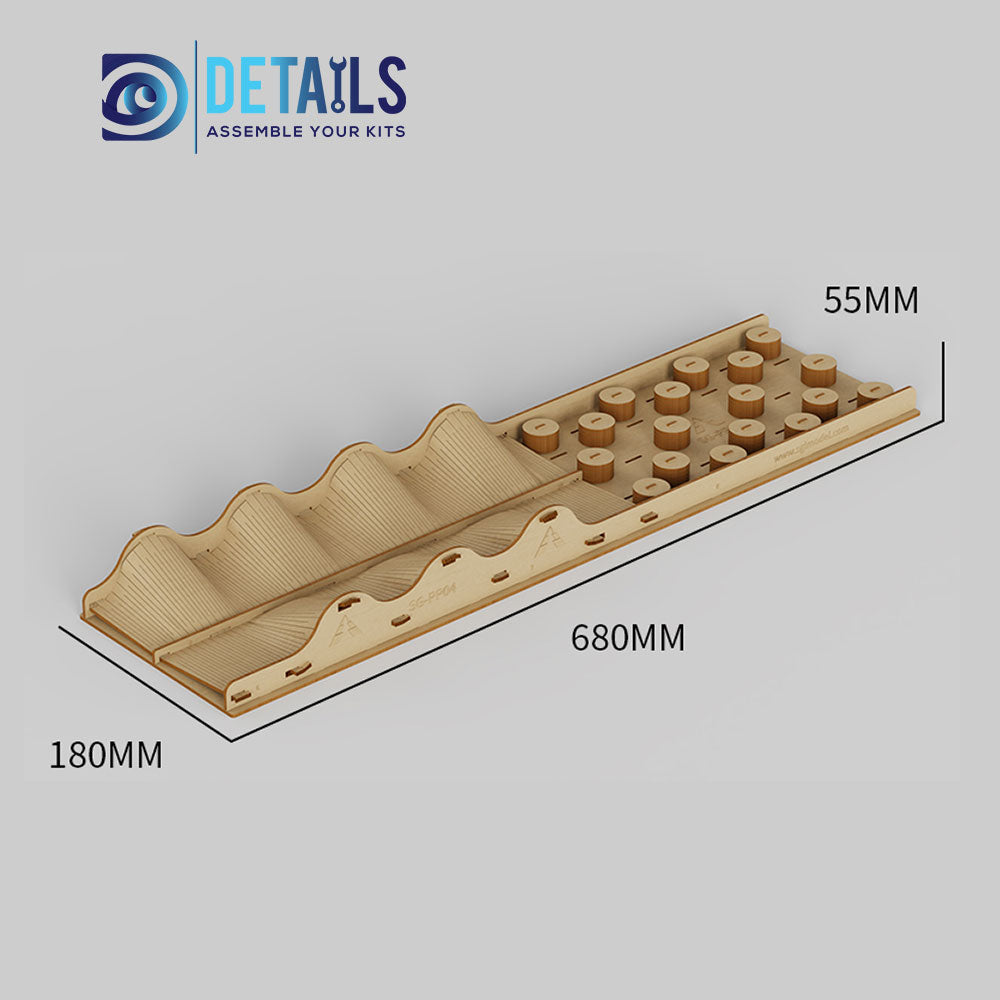 1/18 High density wood board climaing car props