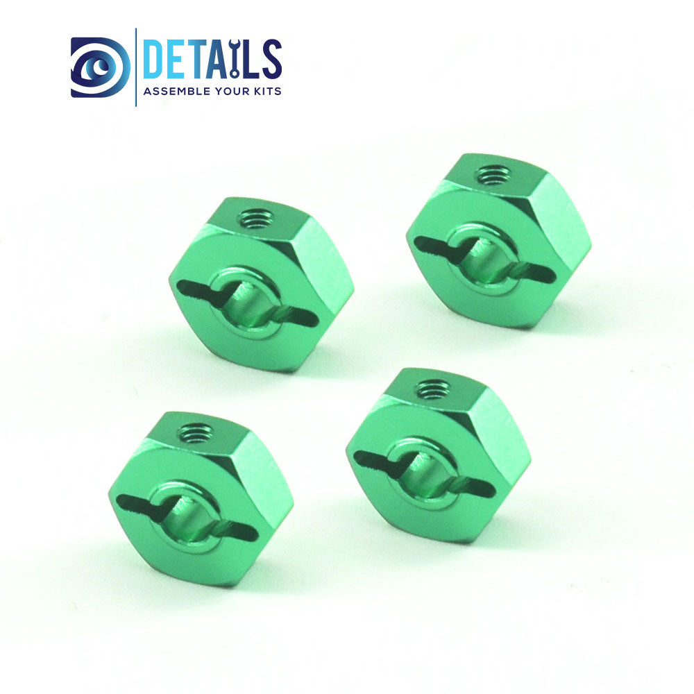 Aluminum 12X5mm Wheel Hex For Losi LMT MINI 1/18 4WD Solid Axle Monster