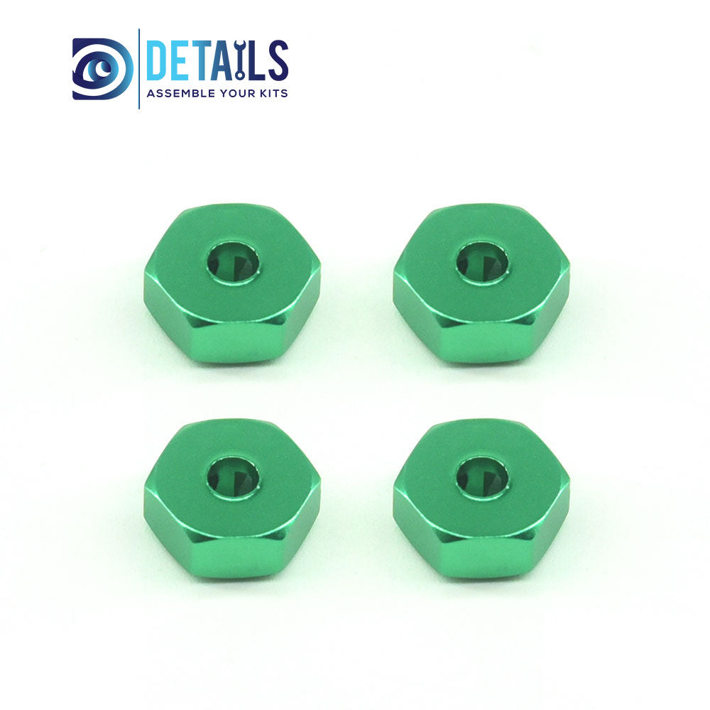 Aluminum 12X5mm Wheel Hex For Losi LMT MINI 1/18 4WD Solid Axle Monster
