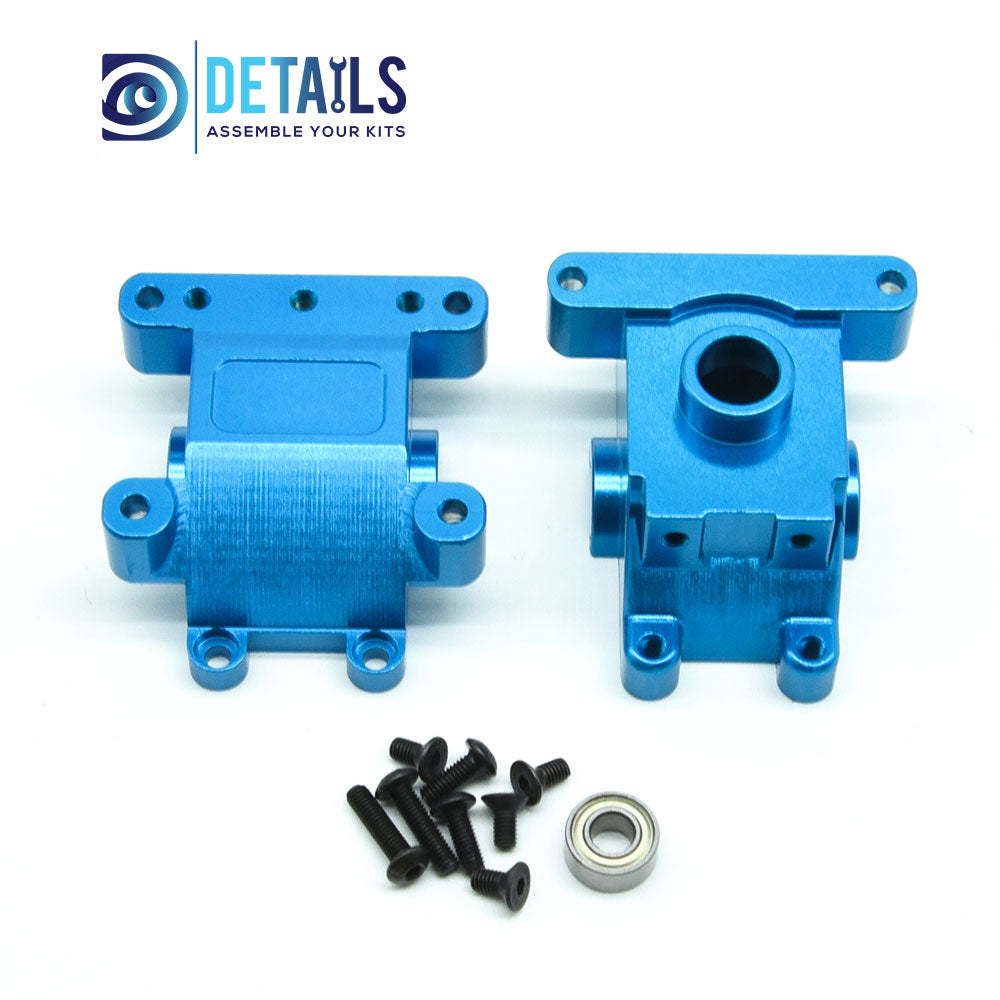 Aluminum Front&Rear Gear Box For Tamiya 1/10 TT01 2pcs/set
