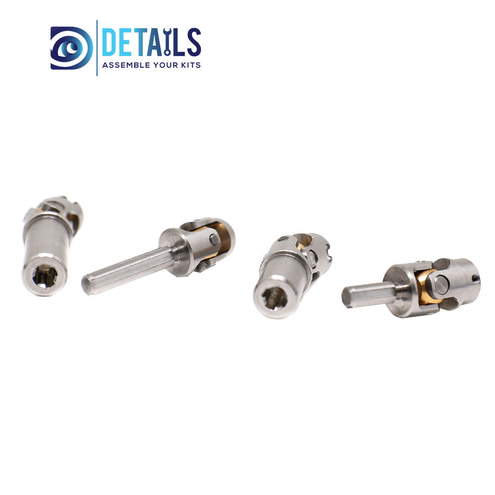 Stainless Steel Driver Shaft D-type for TRX-4M 1/18 Car 2pcs/set