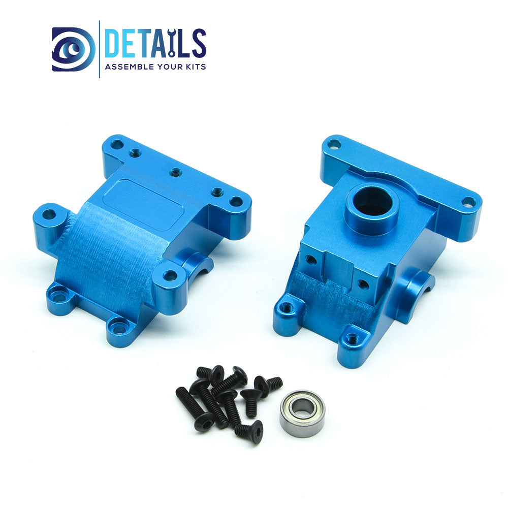Aluminum Front&Rear Gear Box For Tamiya 1/10 TT01 2pcs/set