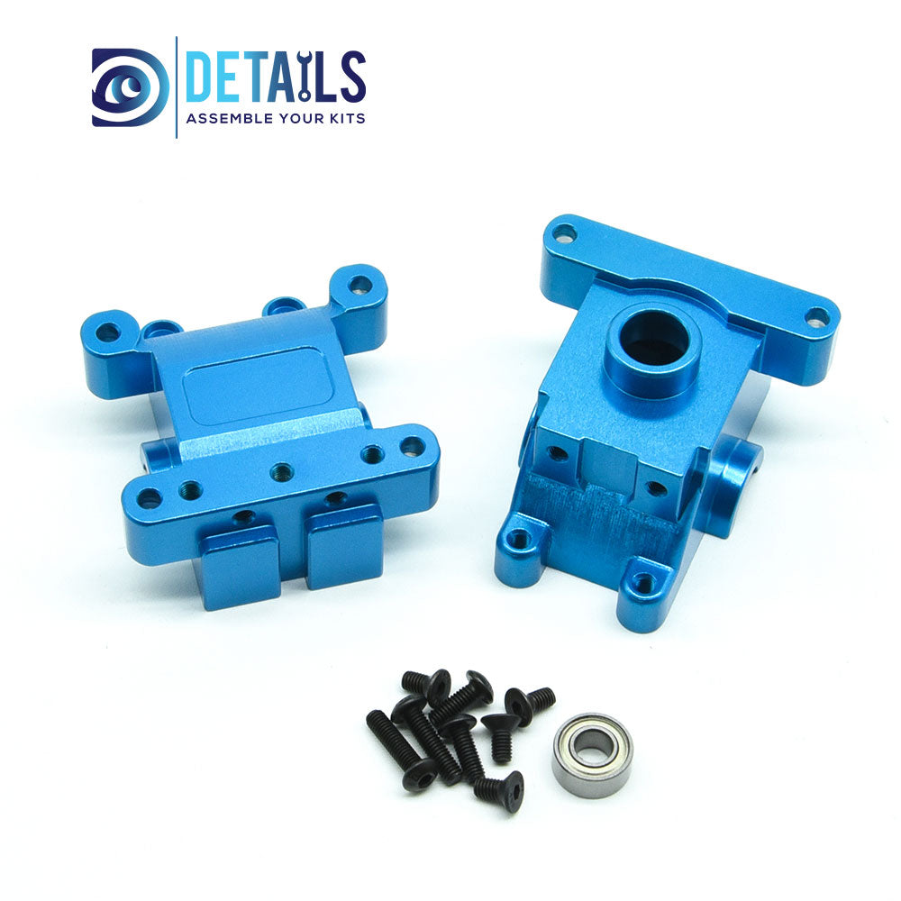 Aluminum Front&Rear Gear Box For Tamiya 1/10 TT01 2pcs/set