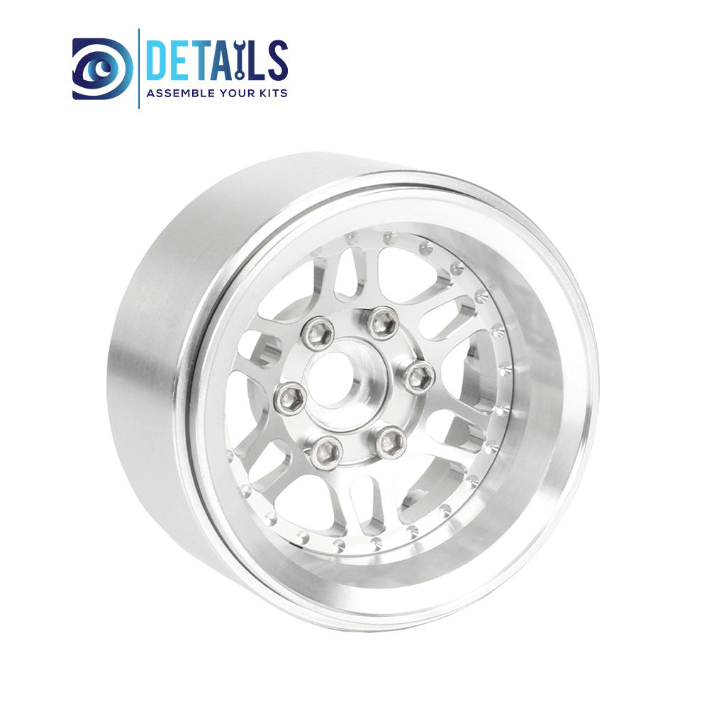 Offset -10mm Aluminum 1.9" Beadlock Wheel Rim for 1/10 RC Crawler SCX10 Pro TRX4 VS4-10 Gen8 TRX6 CAPRA 4pcs/set B