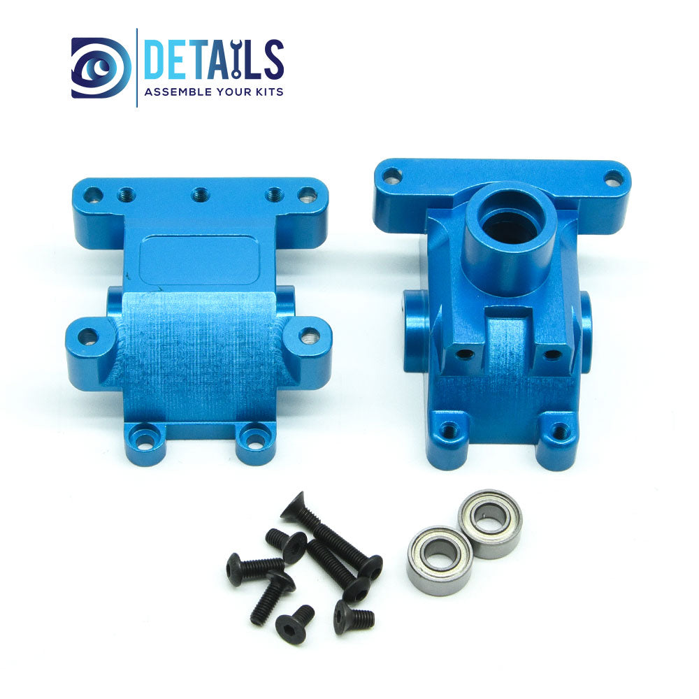 Aluminum Front&Rear Gear Box For Tamiya 1/10 TT01 2pcs/set