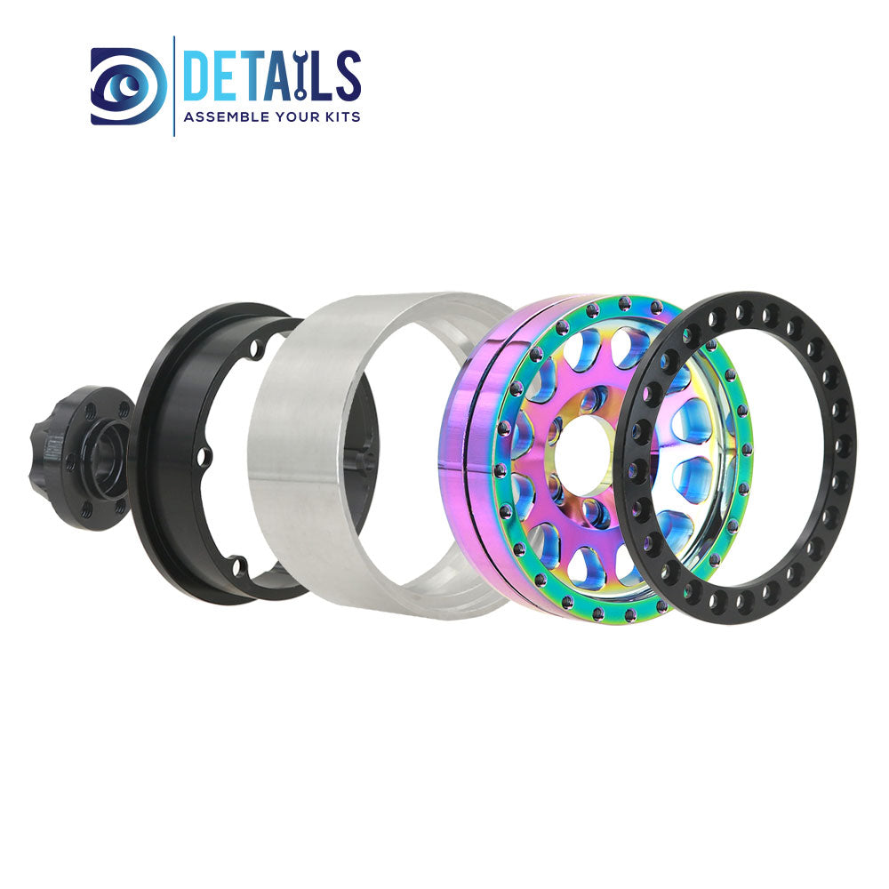 1.9" Aluminum Beadlock Crawler Wheels Dazzling colour 4pcs/set